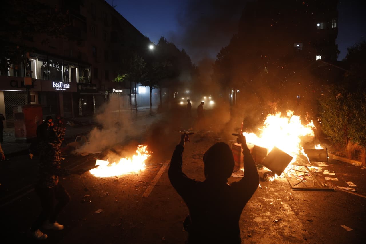 Protesta e studentëve në Tiranë